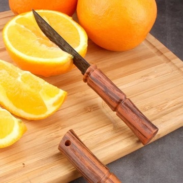 Нож туристический рыболовный красивый чехол и кобура BAMBOO DAMAST ND313