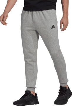 SPODNIE MĘSKIE ADIDAS ESSENTIALS FLEECE TAPERED SZARE HL2230 r M