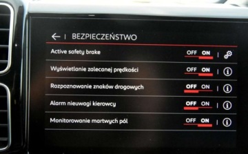 Citroen C5 Aircross SUV 1.6 PureTech 181KM 2020 Citroen C5 Aircross SKORA Alusy LED Navi. grzane Fotele BLIS linne assist, zdjęcie 31