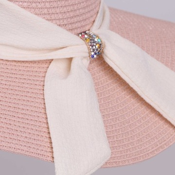 Женская летняя соломенная пляжная шляпа