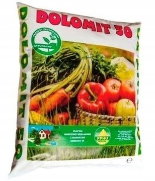 DOLOMIT 5KG WAPNO NAWOZOWE Z MAGNEZEM PROSZEK ODKWASZA GLEBĘ