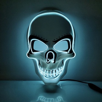 Хэллоуин Череп Ужас Клоун Светящаяся Маска LED