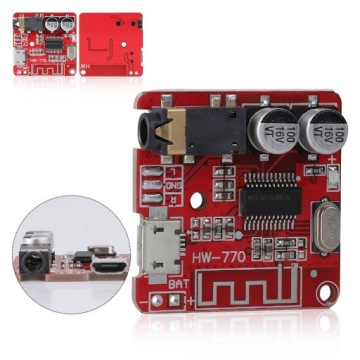 МОДУЛЬ MP3-ПЛЕЕРА BLUETOOTH 4.1 HW-770 AUDIO MICRO USB 5 V 3X3X1CM