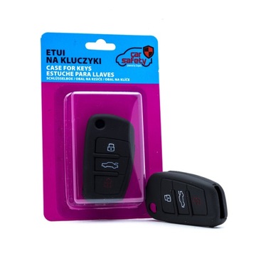 ETUI SILIKONOWE POKROWIEC NA KLUCZYK AUDI - CZARNE