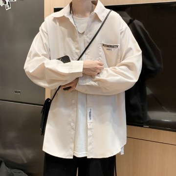 Retro Men Jackets Spring Loose All-match Preppy Ha