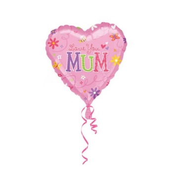 Balon foliowy Love You MUM 18