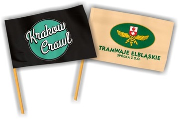 Рекламный флаг 110х70см компании Print + Design