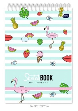 5518 Szkicownik SKETCHBOOK B4 80k tw opr. z gumką