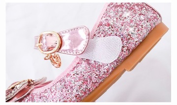 FROZEN SHOES FROZEN ELSA ELZA БЛЕСТЯЩИЕ БАЛЕТКИ РОЗОВЫЕ