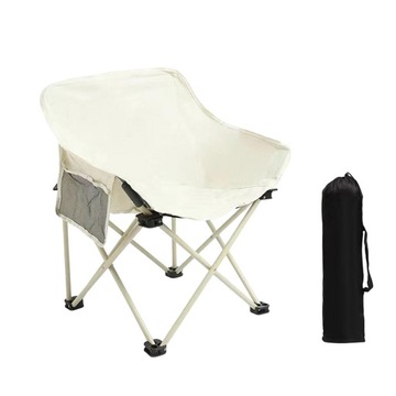 Camping Składane Krzesło Pikniki Meble Domowe Białe