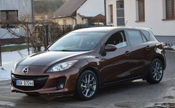 Mazda 3 II Hatchback Facelifting 1.6 MZR 105KM 2012 Mazda 3 1.6B 114 TYS KM Navi Brazowy Metalik 2 KPL KOL Sprowadzony, zdjęcie 3
