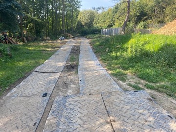 Płyty drogowe z tworzywa sztucznego 240 x 120 cm - monolityczne LDPE