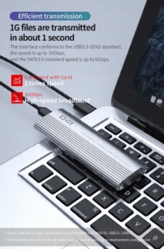 Твердотельный накопитель M.2 NVME/NGFF с двумя отсеками для дисков USB-C3.2