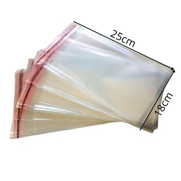 Torebki Celofanowe Foliowe 30mic. 18x25cm 100 szt