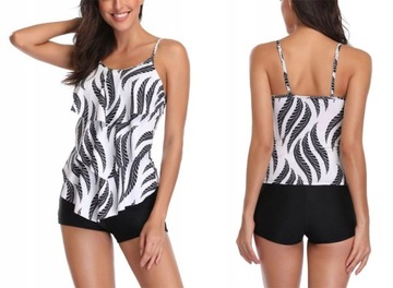 STRÓJ KĄPIELOWY TANKINI BIKINI SZORTY S-XXL