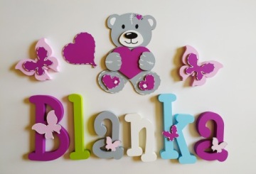 Большой плюшевый мишка 25см с сердцем и воздушным шариком