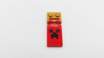 Lego Minecraft flaga creeper