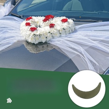 ПОДСТАВКА ДЛЯ СВАДЕБНЫХ АВТОМОБИЛЕЙ С ПРИСОСКОЙ, ЗЕЛЕНАЯ