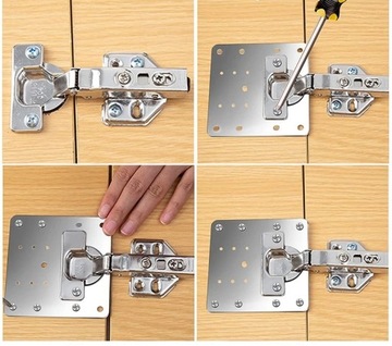 4x РЕМКОМПЛЕКТ РЕМОНТНАЯ ПЛАСТИНА ДЛЯ РЕМОНТА СОРВАННЫХ ПЕТЛЕЙ