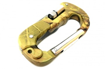 КАРАБИН МНОГОФУНКЦИОНАЛЬНЫЙ НОЖ ПИЛА ФОНАРИК АРМИЯ