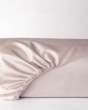 Prześcieradło satynowe latte beż 200x200 MARO HOME