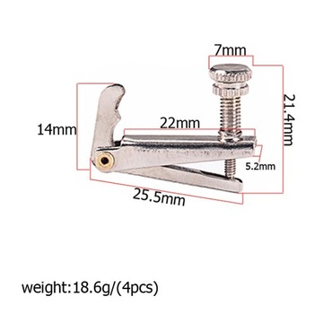 Комплект из 4 тонких скрипичных струн.