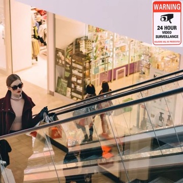 Видеонастенные вывески безопасности, анти-УФ-наклейки, 10 шт.