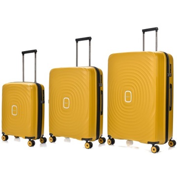Zestaw Walizek Walizka Podróżna 55, 67, 77 cm Polipropylen SwissBags ECHO