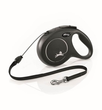 Smycz automatyczna Flexi linka czarna 5 m M 20kg