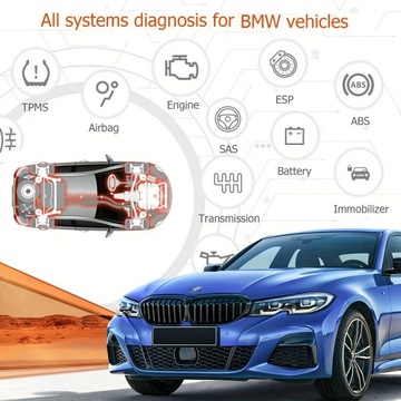 Ancel BM700 подходит для диагностического сканера BMW Full System OBD2 ABS SRS