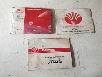 KSIĄŻKA GWARANCYJNA INSTRUKCJA DAEWOO MATIZ