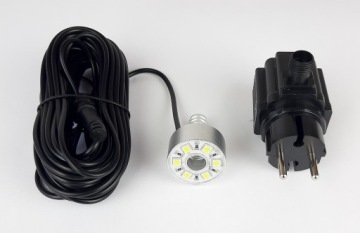 OŚWIETLENIE FONTANNA ŹRÓDEŁKO RING 6 LED SMD RGB ZE STEROWNIKIEM DO OCZKA