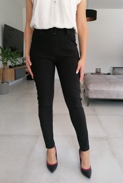 ELEGANT Брюки-сигареты с высокой талией S/M