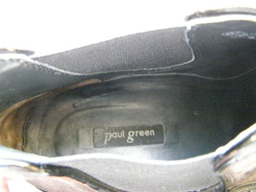 PAUL GREEN skórzane szare sztyblety ROZ.39,5