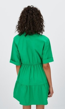 STRADIVARIUS sukienka koszulowa zielona damska S