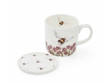 Royal Worcester Kubek 310ml na prezent pszczoła