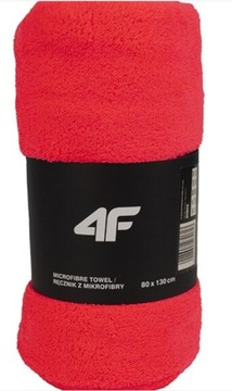 4F RĘCZNIK SZYBKOSCHNĄCY SPORTOWY czerwony 130x80