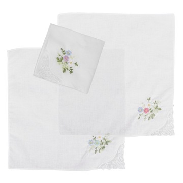 ШАРФ КРУЖЕВНОЙ БЕЛЫЙ 28.00Х28.00Х0,10СМ 3 ШТ.