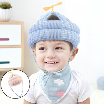 Защитная шапочка для малышей, защищающая ребенка от столкновений, стрекоза, бежевая.