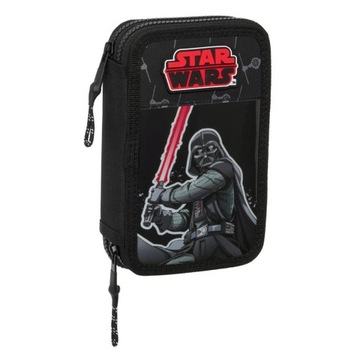 STAR WARS DARTH VADER podwójny piórnik z wyposażeniem