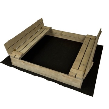 ДЕРЕВЯННАЯ ПЕСОЧНИЦА ЗАКРЫТАЯ, 120см, ПРОПИТАННАЯ