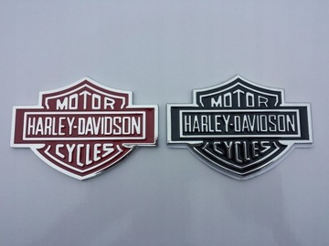 Znaczek emblemat 3D harley Davidson / dwa kolory
