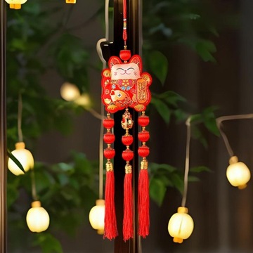 Китайское подвесное украшение на окно, праздничный весенний фестивальный декор 2024, хороший кот