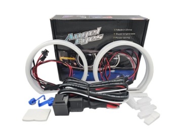 Хлопковые белые светодиодные кольца BMW E36 E38 E39 E46 Белые дневные сильные DRL TOP