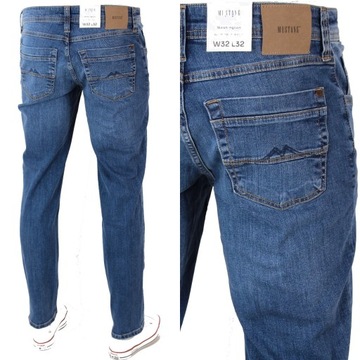 MUSTANG WASHINGTON SLIM STRAIGHT SPODNIE JEANS _ W32 L32