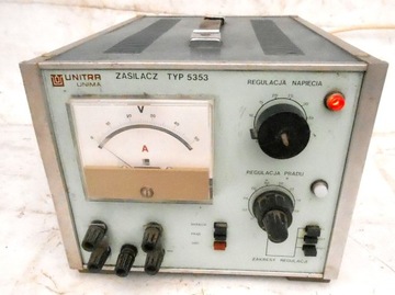 Zasilacz Typ 5353, 2A, 50V, Unitra Unima, zabytek PRL