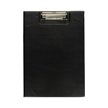 ПАПКА А4 С ЗАЖИМОМ И ЧЕРНОЙ ПВХ-КРЫШКОЙ