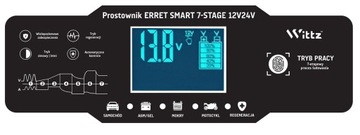 ИНТЕЛЛЕКТУАЛЬНЫЙ ВЫПРЯМИТЕЛЬ, автоматическое ЗАРЯДНОЕ УСТРОЙСТВО 12В 24В 10А LCD
