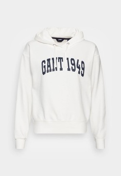 GANT HOODIE - Bluza logo 34 xs z kapturem