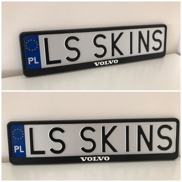 Рамка номерного знака VOLVO / 2 шт.